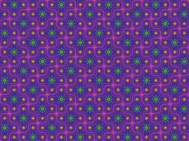 Seamless Psychedelic Retro Pattern clipart