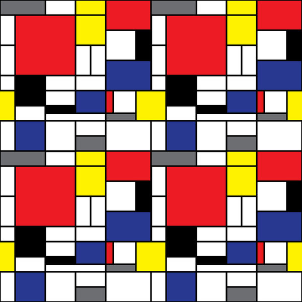 Seamless Mondrian Background