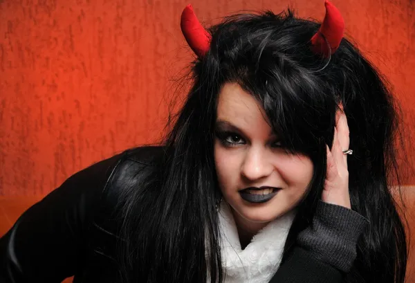 stock image Devil girl