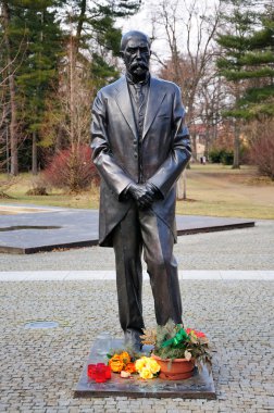 Tomas Garrigue Masaryk statue clipart