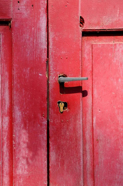 Rode deur — Stockfoto