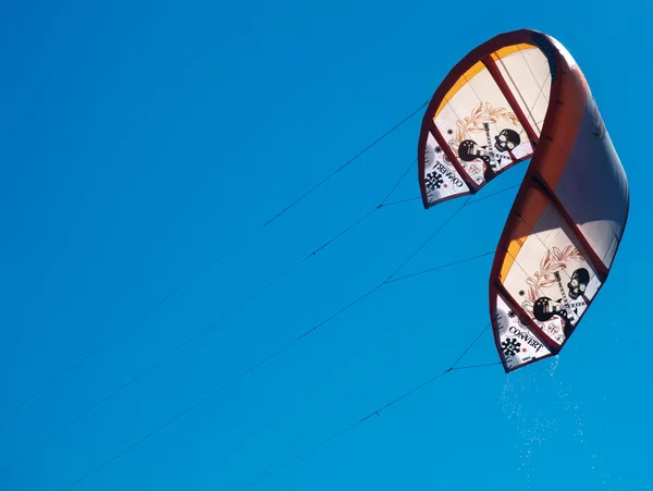 Kite i himlen i åtgärd — Stockfoto