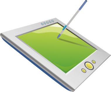 Touch tablet clipart
