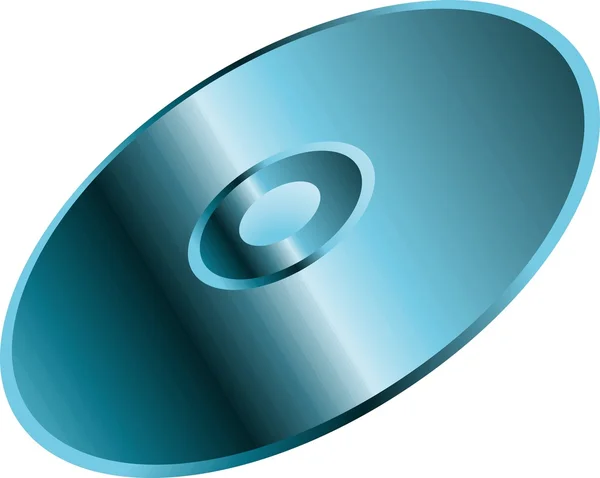 蓝色 cd 盘 — 图库矢量图片