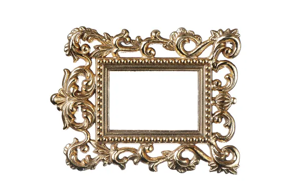 Vintage gouden frame met uitknippad — Stockfoto