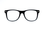 brýle černé blbeček s bílým pozadím s ořezovou cestou, místo pro text, obrázek