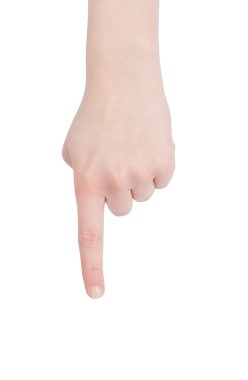 Pointing finger clipart