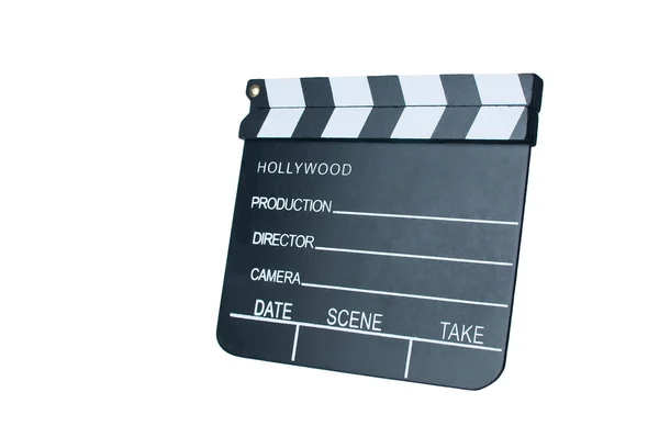 Movie clapper on white background — Stock Photo, Image
