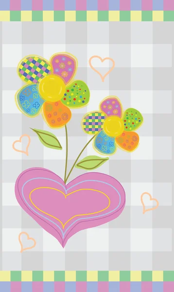 Blumen in der Liebe Stockillustration