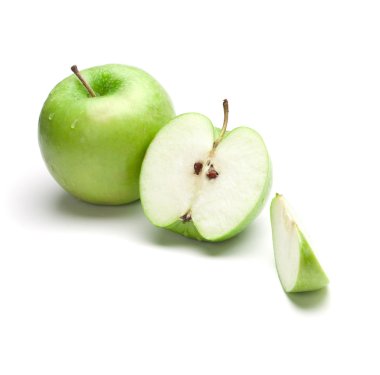 Yeşil elma dilimli