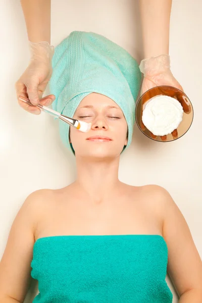 Mulher em procedimentos de spa — Fotografia de Stock