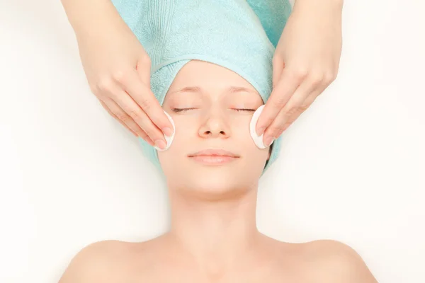 Woman at spa procedures — Stock Photo, Image