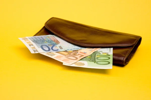 Old pocket with money — Stock Photo, Image