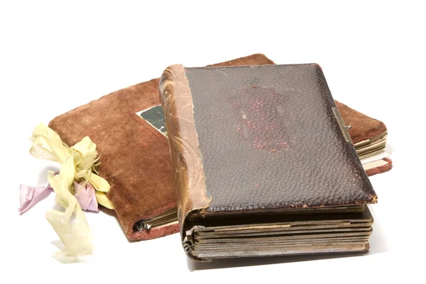 Two old photo albums — Stock Photo, Image