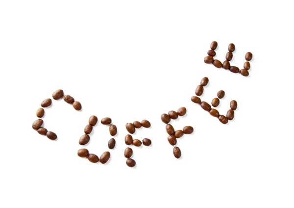Inscriptie koffie gemaakt — Stockfoto