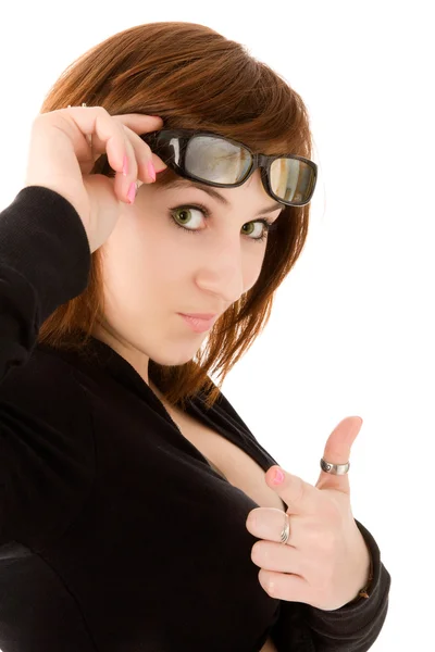 Chica ganar gafas de sol —  Fotos de Stock