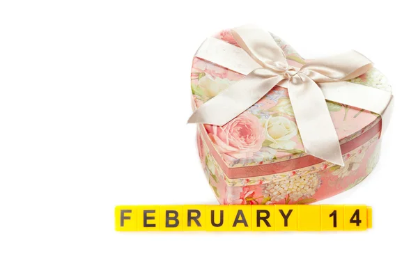 Concept van Aftelkalender voor Valentijnsdag — Stockfoto