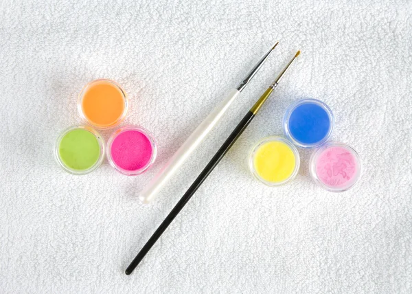 Polvere colorata per unghie — Foto Stock