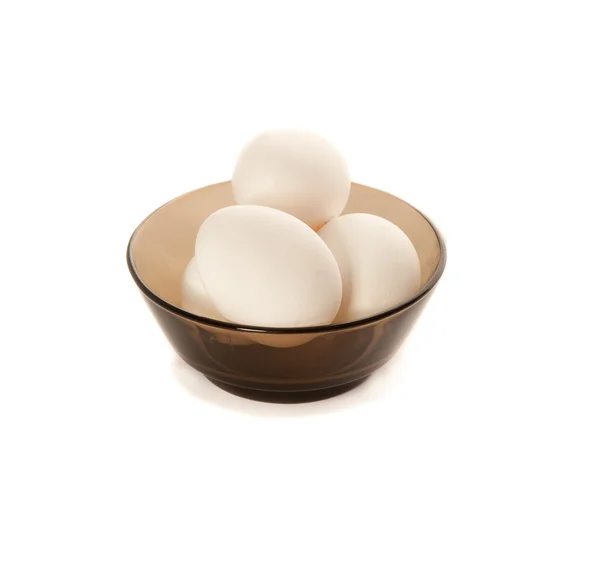 Ovos em prato — Fotografia de Stock