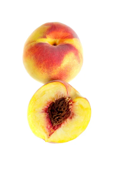 Peach isolated on the white background — Stock Photo, Image