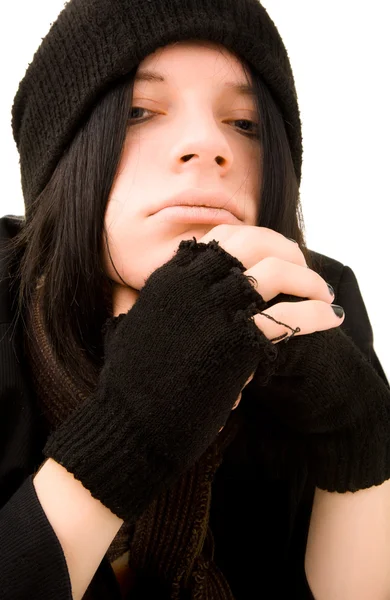 Portrait of young goth — Stock Photo, Image
