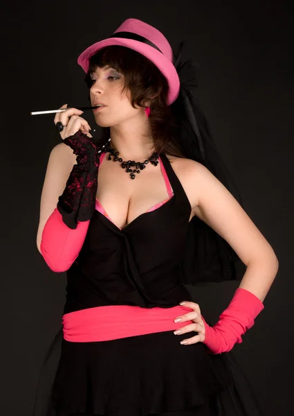 ピンクのセクシーな女性 — ストック写真