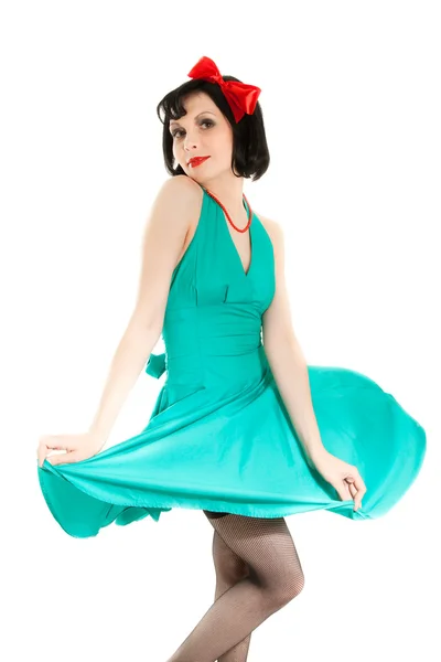 ハロウィーン ドレスで美しい女性 — ストック写真