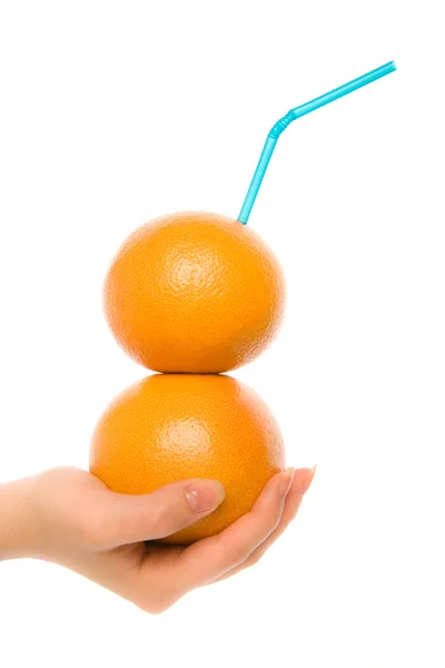 Koktejl ze dvou pomerančů — Stock fotografie