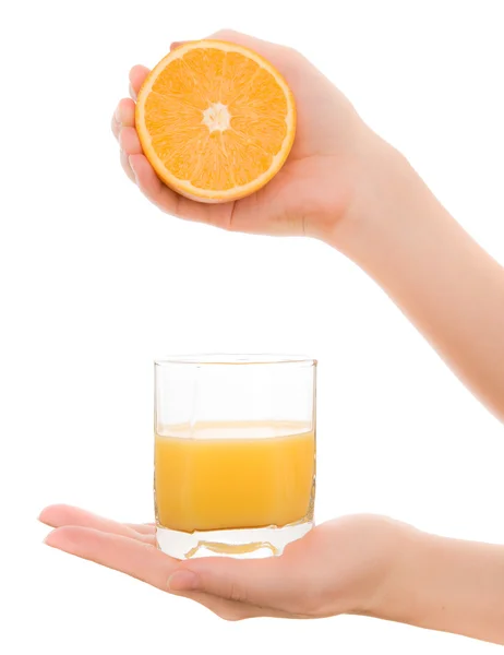 Succo di arancia fresco — Foto Stock