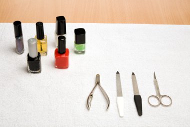 Manicure instruments clipart