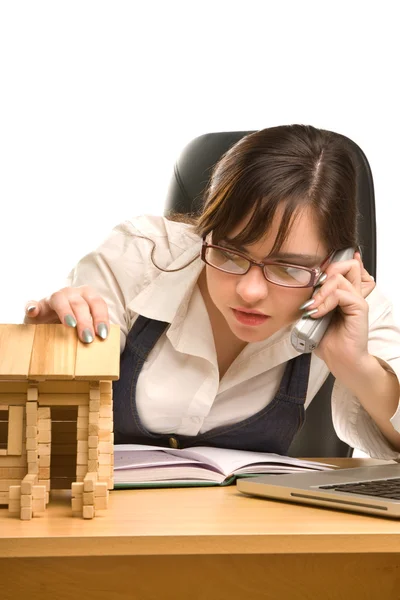 Young businesswoman working — Stock Photo, Image