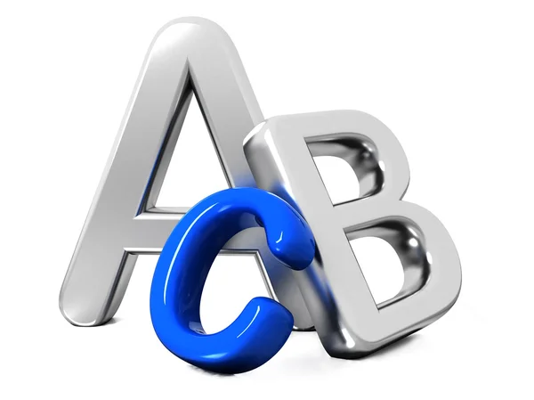 Цветные буквы Abc — стоковое фото