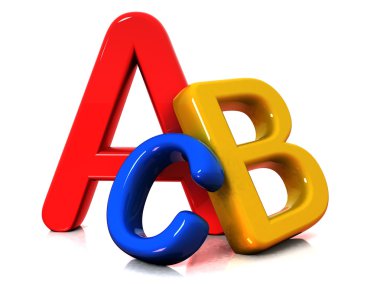 renkli abc harfleri