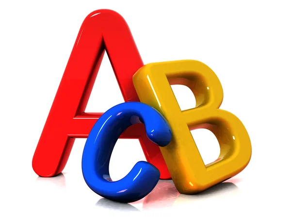 stock image Colorful abc letters