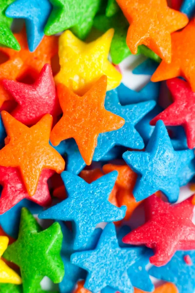 Yıldız renkli şekerler — Stok fotoğraf