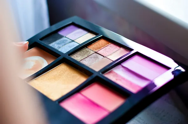 Make-up kit voor ogen — Stockfoto