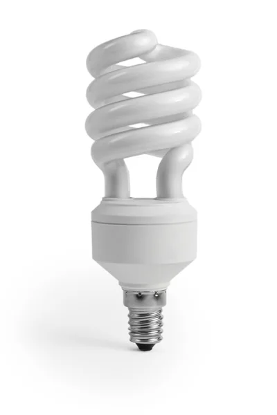 Energy saving fluorescent light bulb — Stock Photo, Image