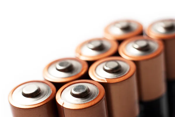 Zdjęcia makro szczyty baterie AA — Zdjęcie stockowe
