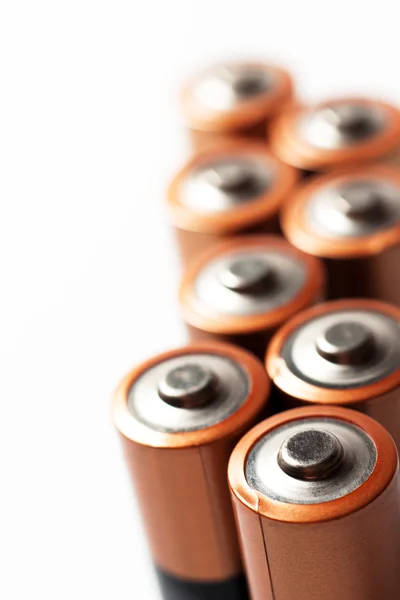 Zdjęcia makro szczyty baterie AA — Zdjęcie stockowe