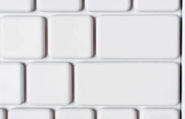 Biały laptop klawiatura z bliska — Zdjęcie stockowe