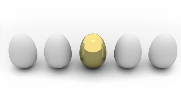 Unique golden egg — Stock Photo, Image