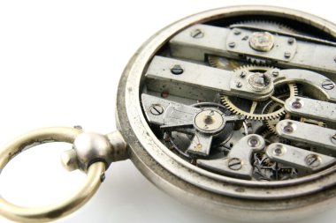 Old pocket watch mechanism clipart