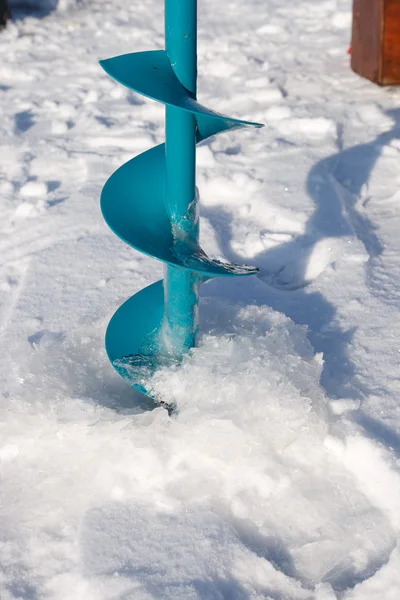 Taladro de hielo — Foto de Stock