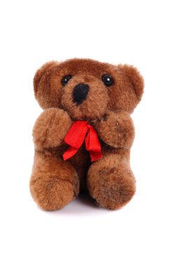 Small old teddy bear clipart