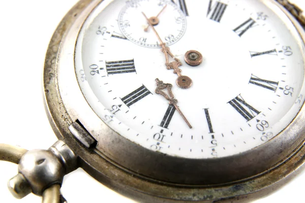 Παλιό ρολόι τσέπης σπασμένα — Φωτογραφία Αρχείου
