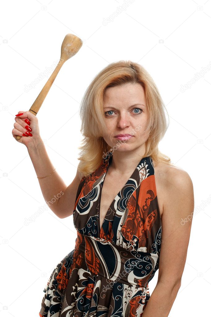 Very angry housewife