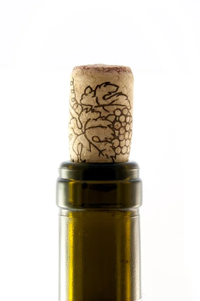 stock image Wine bottle with cork