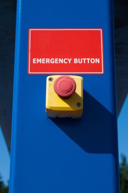 Red emergency button clipart