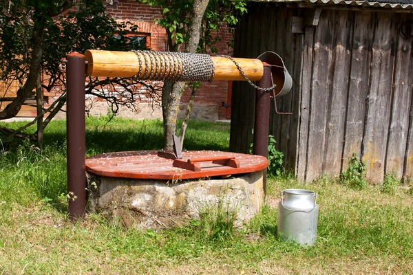 Old wooden well — Stock Photo, Image