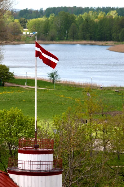 Latvian flag — Stock Photo, Image